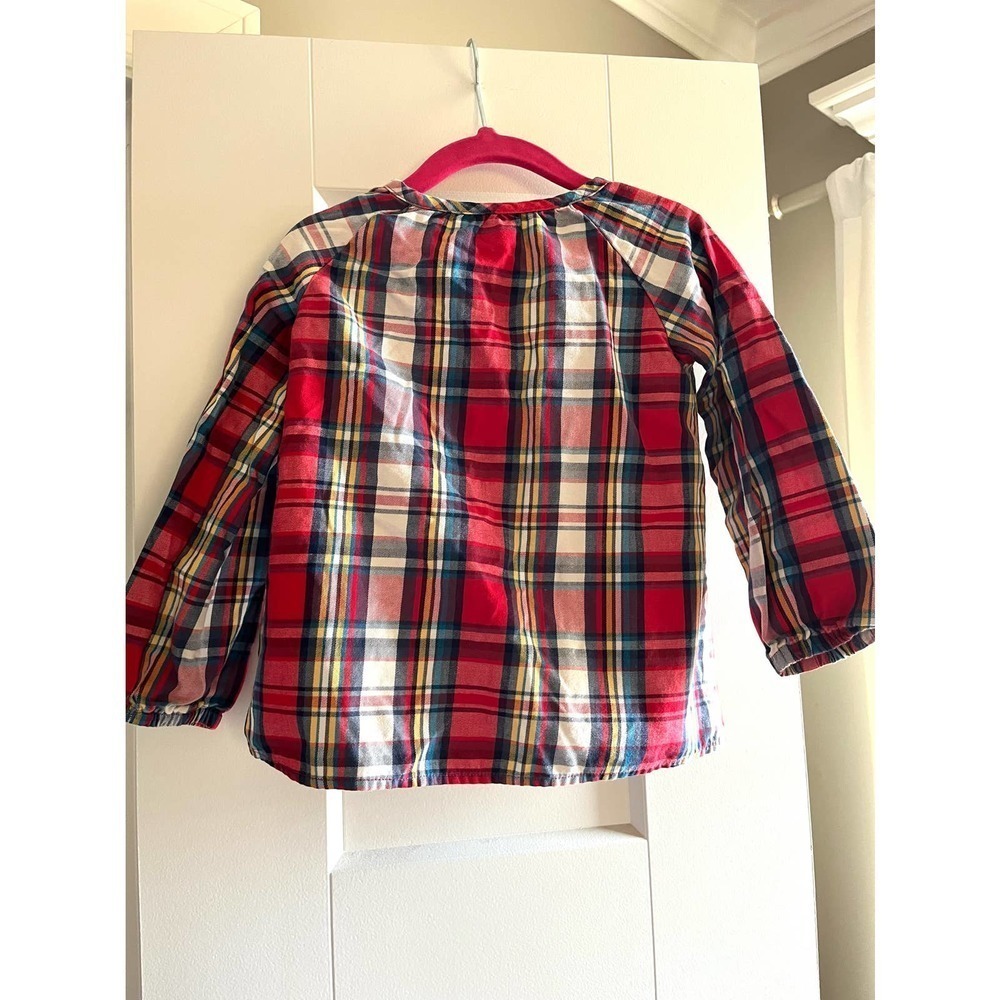 Hanna Andersson Plaid Henley Top - Picture 2 of 3